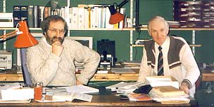 In my Netherlands office 1995 with Geoffrey Dean