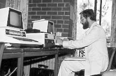 With my Commodore PET computer