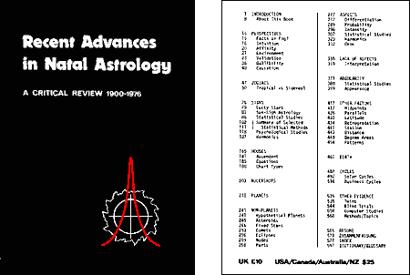 Recent Advances in Natal Astrology